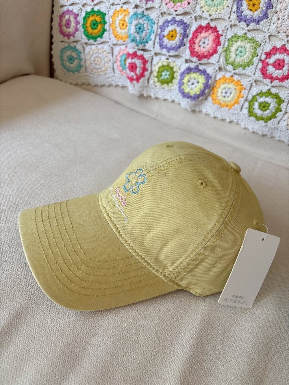 Mojo Floral Embroidered Baseball Cap